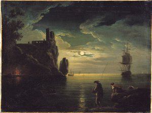 Paisaje Marino al Atardecer